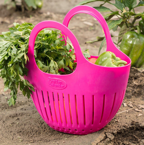 Hutzler Mini Colander Garden Basket, Small, Eggshell Blue