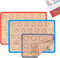 Set of 3 Silicone Baking Mats for Macarons - Non Stick Cookie Oven Liners (2 Half Sheet, 1 Quarter Sheet) - Red, Blue,