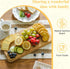 HOME PALETTE Countertop 2 Extra Large Bread Box for Kitchen Corner Breadbox for Homemade Bread Metal White Ear of Wheat
