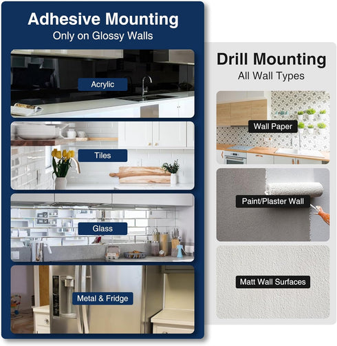 12" Magnetic Knife Holder for Wall - Acacia Wood Knife Strip - No Drilling Strong Magnet Knife Rack for Kitchen