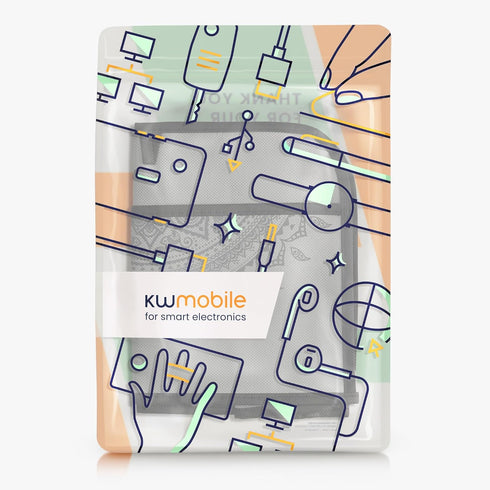 kwmobile Cover for 2 Slice Toaster - Compatible Toaster Cover - Indian Sun Grey