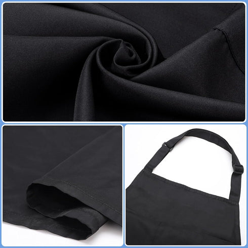 4 34 Inch Noverlife Hair Stylist Apron with Pockets, Hair Resistant Long Hairdresser Aprons w/Adjustable Strap