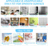LUDILO 135Pcs Christmas Window Clings, Snowflakes Window Decals for Christmas Decorations, Ornaments