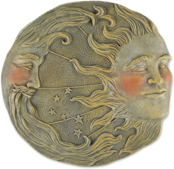 Celestial Sun Moon Star Wall Plaque for Living Room, Gifts & Decor