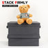 Upgrades DVD Storage Box, Stackable DVD Organizer with Lid, 2 Pack DVD Holder, Holds 50 DVDs, Grey