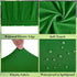 6 Pack 8 (Green,30" 96") Picnic Fitted Table Cover for Foot Tablecloth for Rectangle Tables Waterproof Stretch Washable