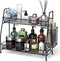 Bathroom Counter Organizer, Black Spice Rack for Cabinet, Kitchen Countertop Organizer, Perfume and Vanity Storage