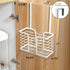 YIGII Hair Dryer Holder, Adjustable Height Organizer for Hot Styling Tools, White Bathroom Storage