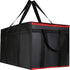 2 Pack XXXL Insulated Food Delivery Bag Black Red Cooler Bags Keep Food Warm Catering Therma for doordash Catering