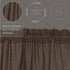 VHC Brands 7172 Kettle Grove Plaid Balloon Valance 15x60 Curtains, Country Black