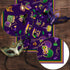 Pudodo Mardi Gras Table Runner - Carnival Mask Fleur De Lis Tablecloth for New Orleans Masquerade Party, Kitchen Dining