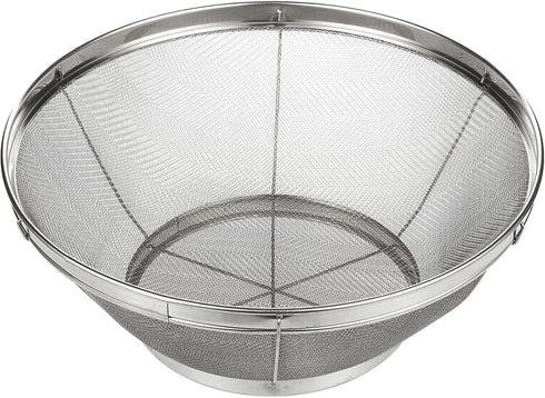 Juvale Fine Mesh Strainer 11" x 4" - Stainless Steel Rice Strainer & Mesh Colander for Pasta