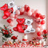 KatchOn Huge 'I Love You' Teddy Bear Balloons, 40x30 Inch Pack of 2, Red, Romantic-Themed for Valentine's Day