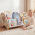 Kids Bookshelf - 4-Tier Montessori Book Shelf for Kids Rooms, Easy Installation,