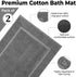 Bath Mat Floor Towel Set, Absorbent Cotton Hotel Spa Shower Mats, Pack of 2, 22"x34"