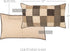 VHC Brands Kettle Grove King Sham, 21x37, Primitive Country Patchwork Design in Black and Creme