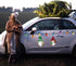 Christmas Reflective Car Magnets, 20PCS Magnet Stickers Set with Gnomes and Colorful Bulb Lights