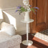 Elegant White Small Round Side Table for Limited Spaces