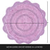 Chardin Home Lavender Crochet Bathrug, 100% Cotton Round Bathmat, 24 Inch Diameter, Handcrafted