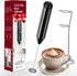 Simple Deluxe Handheld Milk Frother, Battery-Operated Foam Maker with Stainless Steel Stand for Coffee, Latte, Hot