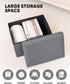 16.5"x12.6"x12.6" B FSOBEIIALEO Folding Storage Ottoman Cube Linen Ottomans for Living Room, Bedroom, Home Office, Dorm
