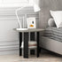 2-Tier Furinno SIMPLE DESIGN Side Table, Modern End Table with Soft Edges, Open Shelves Night Stand, Bedside Table