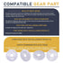 Ice Maker Drive Gear 5304469403 Compatible with Refrigerator Accessories, Replaces Part Numbers AP4368872, 08000251,