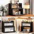 Countertop FILWH Bread Box for Kitchen Double Layer Large Corner Bread Box Capacity Bread Storage Bin Farmhouse