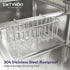 SWTYMIKI Sponge Holder for Kitchen Sink, Movable Kitchen Sink Caddy with Compact Size Rustproof and Waterproof Hanging