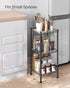 3-Tier 3 ULGR103B01 SONGMICS Bathroom Shelf, Storage Rack for Small Space, with PP Shelf Liners, Removable Hook
