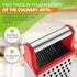 Spring Chef Professional Cheese Grater - XL Stainless Steel 4 Sided Box Grater for Kitchen, Perfect for Parmesan,