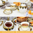 Set, Set 20 Set, Sets Sets Deco,1000ML Porcelain Tea Large Ceramic Tea for Adults with Metal Holder, Pcs European Tea