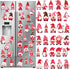 Hoteam 30 Pcs Valentine's Day Garage Door Magnets, Gnome Heart Love Refrigerator Magnetic Stickers for Decoration