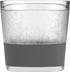Host Freeze Cooling Cups Set of 2, Old Fashioned Glass with Silicone Band for Whiskey Gifts, Grey