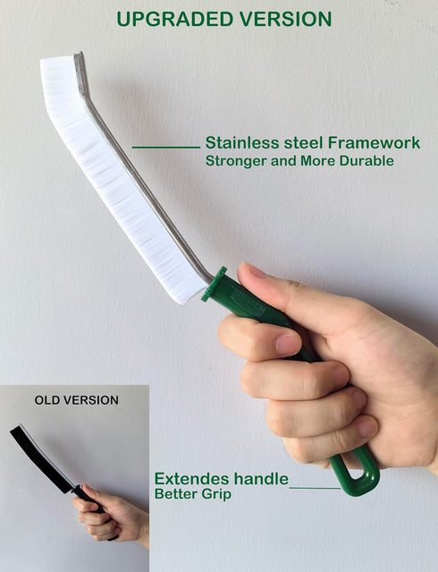 2024 New Multifunctional Gap Brushes - Hard-Bristled Crevice Cleaning Brush Set for Kitchen, Windows, Tiles & Faucets -