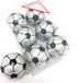 PEPPERLONELY Soccer Shatterproof Sports Ball Ornaments, Set of 6PC, 65mm (2-1/2 Inch)