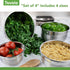 Tovolo Stainless Steel Mixing Bowls, 5.5 Qt, Dishwasher Safe for Kitchen Prep & Cooking