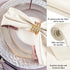 Aneco 12 Pieces Satin Napkin, 20 x 20 Inches Dinner Napkins for Weddings Party Decoration (Ivory)