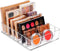 JessLab Eyeshadow Palette Makeup Organizer, Acrylic 7-Section Divided Storage for Bathroom Vanity Countertop,