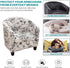2 14 NILUOH Club Chair Slipcover Piece Stretch Barrel Chair Covers Printed Tub Chair Slipcovers Soft Accent Armchair