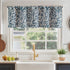 jinchan Floral Valance Curtain for Kitchen Living Room Farmhouse Vintage Flower Blue Valance Room Darkening Bedroom Window Treatment Privacy Thermal Insulated Drape Rod Pocket 1 Panel 16 Inch
