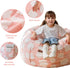 MAXYOYO Bean Bag Chair for Kids, Cloud Pattern Lazy Chair with High-Density Foam Filling, Stuffed Floor Sofa Couch
