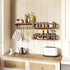 TidyCorner Upgraded Thick Floating Shelves, Solid Wood Bookshelf for Wall, Floating Book Shelves Use as Wall Shelves