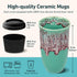 16oz NOVA CERAMICS Travel Mug On the Go Coffee Tumbler Microwave & Dishwasher Safe Green Tumbler - Gifts For Women Men