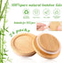 Set Fit(12 Pack) Yogurt Jar Lids Bamboo Wood with Silicone Sealing Rings Storage Canning Jar Bamboo Wide Mouth Oui Lids