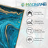 15.7 11.8 MAONAME Plastic Decorative Tray, Marbling Tray with Handles, Rectangular Coffee Table Trays, Blue Serving