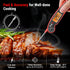F05 Digital Meat Thermometer for Cooking with Motion Sensing, Waterproof Food Thermometer for Kitchen BBQ Oil Grill Smoker Candy Thermometer Black/red