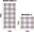 Set, 12 12 13 28 Inches, Set 8 100% Homaxy Kitchen Towels and Dishcloths x and x of Cotton Waffle Weave Check Plaid