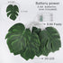 20LED Greenery,Summer RECUTMS Monstera Leaf String Lights, Tropical Artificial Rattan Palm Leaves Wall Hanging Vine