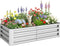 Outsunny Galvanized Raised Garden Bed, 4' x 2' x 1' Metal Planter